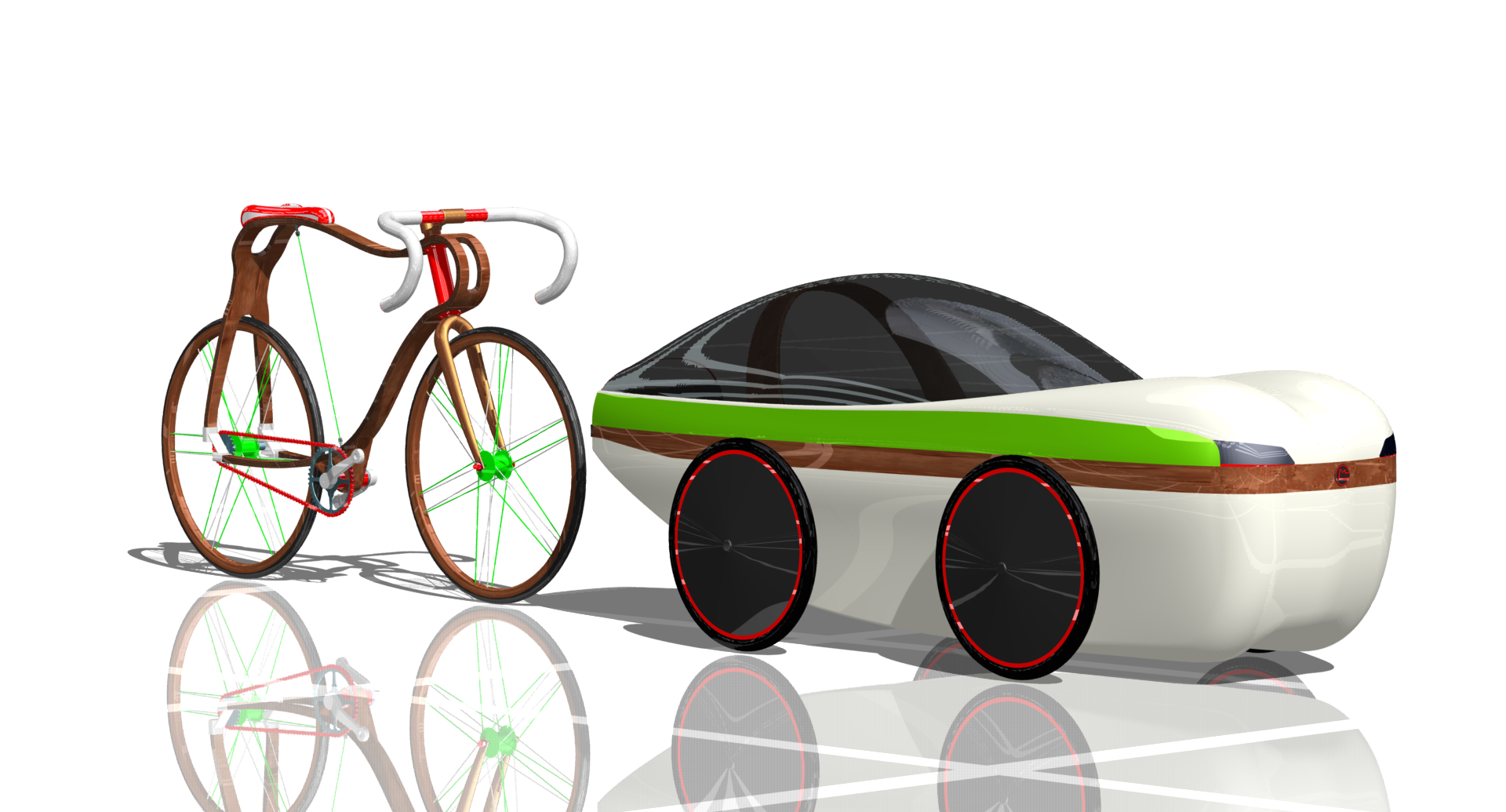 FH Wien – Eco-Design: Prototyp Vierrädriges Fahrzeug basierend auf Fahrradkomponenten